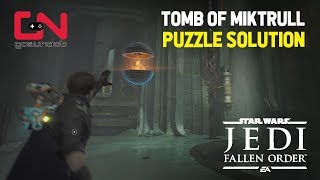 Tomb of Miktrull Puzzle Solution  Raise The Spire of Miktrull  Star Wars Jedi Fallen Order [upl. by Znerol636]