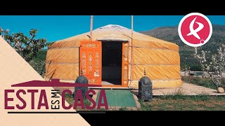 La yurta un alojamiento tradicional de Mongolia en el Valle del Jerte  Esta es mi casa [upl. by Nivled]