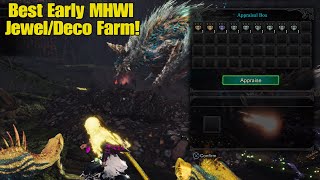 2 Best Early Iceborne JewelDecoration Farms mhw mhwi monsterhunter [upl. by Felicio]