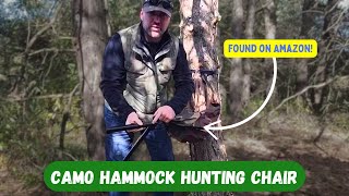 Camo Hammock Chair on Amazon for Hunting How Loud Comfortable and Easy to Set up [upl. by Kaazi345]