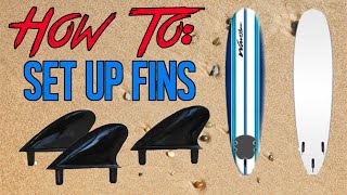 How To Surf Set Up Surfboard Fins [upl. by Terina769]