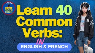 Master the present tense 40 key verbs in English and French to know I Krefex [upl. by Paluas]