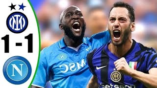 Inter Milan Vs Napoli 11 Highlights amp All Goals 202425 Serie A football fifa highlights soccer [upl. by Jillana]