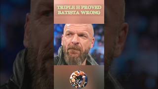 triple h proved batista wrong shorts youtubeshorts trending [upl. by Nonahs]