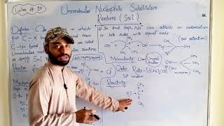 Uni molecular substitution reactions  SN1 Reaction  Alkyl halides  12th class Chemistry [upl. by Katha869]