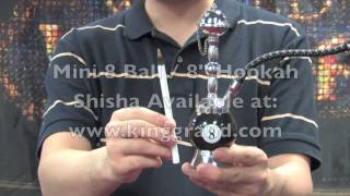 Super Mini Hookah Shisha  8 Ball Style [upl. by Aicilehp]