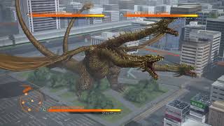 GODZILLA PS4  King Ghidorah vs MechaGodzilla 75 vs Godzilla 1964 [upl. by Vaas437]