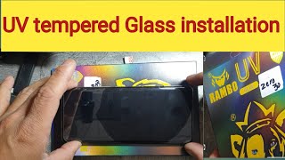 How to apply curved UV tempered glassinstall UV Glass [upl. by Xila]