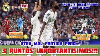 ¡RÜDIGER MARCA Y RESCATA UNA VICTORIA AGÓNICA EN UN PARTIDO DIFICIL  IMPORTANTISIMA VICTORIA [upl. by Borrell]