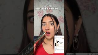 Honest review of Loreal Paris panorama mascara mascara shortsviral voluminous mascara hacks short [upl. by Atikim]