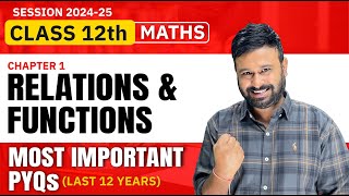 Class 12 Maths  Ch 1 Relations and Functions Important PYQs  Last 12 Years  VidyaWise [upl. by Champ]