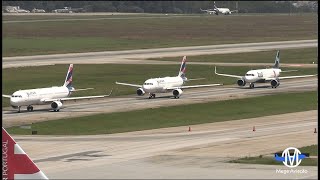 Show de Pousos e decolagens no Aeroporto Internacional de São Paulo Movimento Belíssimo ✔ [upl. by Yerok78]