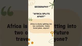 Africa Splits Apart [upl. by Stelmach]