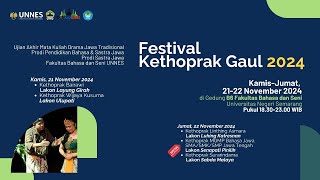 LIVE  FESTIVAL KETHOPRAK GAUL 2024  KETHOPRAK LINTING ASMARA LAKON  LUHING KATRESNAN [upl. by Nas33]