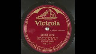 Spring Song  Efrem Zimbalist [upl. by Llertnod]