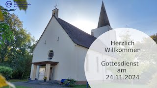 24 November 2024  Gottesdienst aus der Lutherkirche [upl. by Werbel]