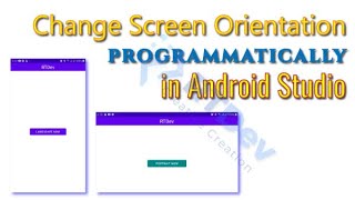 Change screen orientation in android programmatically Android Studio [upl. by Anderea]