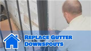 Gutter Maintenance  How to Replace Gutter Downspouts [upl. by Yrannav]