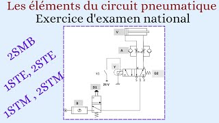 Identifier les éléments dun circuit pneumatique  Exercice dexamen national [upl. by Asirrac]