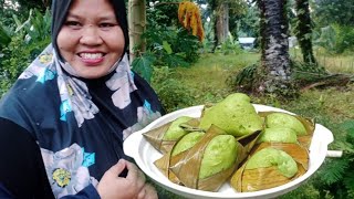 CARA BUAT APAM PANDAN DAUN PISANG BY KAK NURTIP TAHAN TAK BASI [upl. by Nero]