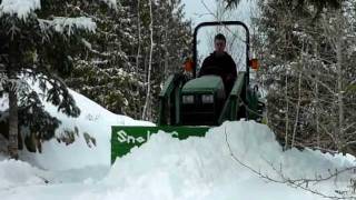 SnohoG tractor snowplow [upl. by O'Shee]