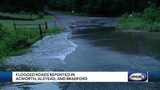 Flooded roads reported in Acworth Alstead and Bradford [upl. by Sankaran]