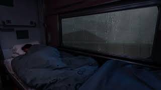 Falling asleep on the train at night when its raining [upl. by Ahseekat]