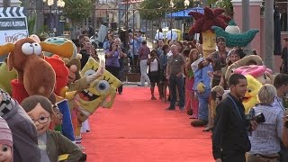 Universal Orlando characters greet attendees on the red carpet at private party [upl. by Noiramaj]