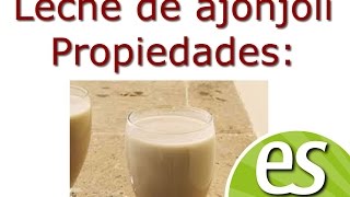 Leche de ajonjoli propiedades [upl. by Phyllida]