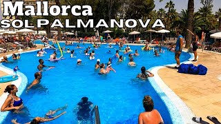 Mallorca SOL PALMANOVA Hotel Majorca  POOL Area  Aqua Gym [upl. by Aliel]