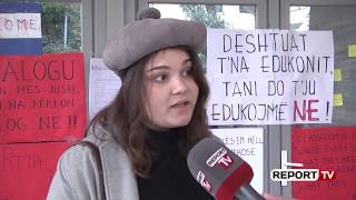 Report TvProtesta Grupet nga 6 universitetet e Tiranës vijojnë bojkotin [upl. by Loralee541]