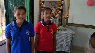 Tribal Song Singing By 9th Class Girls Students HMs Review Meeting viralvideo tribalsong viral [upl. by Chem688]