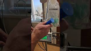 Changing the Flolan rate and syringe on the syringe pump [upl. by Omarr242]