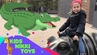 Nikki at Kharkov Zoo Part 1 Kids Nikki Toys [upl. by Laidlaw]