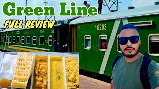 Green Line Train Review  Karachi To Lahore Pakistan Railway 2024 [upl. by Lewap]