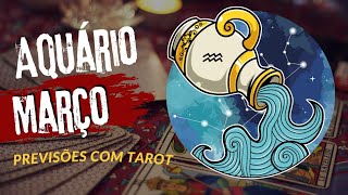 Aquário ♒ Março Você quer desapegar mas uma librianoa não vai desistir de vc tarot [upl. by Oizirbaf]