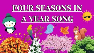 Four Seasons In A Year Poem  Nursery Rhymes And Kindergarten Poems  Seasons In A Year Song [upl. by Renee]