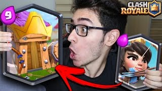 TESTEI A CARTA CABANA DE PRINCESAS NO CLASH ROYALE  CRIANDO CARTAS 3 [upl. by Armelda649]