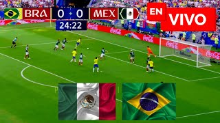 🔴 Mexico vs Brasil EN VIVO  Copa de Oro Femenina Semifinal [upl. by Nemaj]