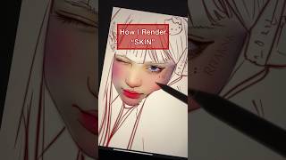 How to Render Skin “TUTORIAL” digitalart procreate draw foryou fyp procreateart tutorial [upl. by Letnohc69]