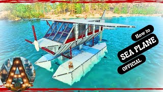 WILD new SEA PLANE motorboat base build ark basebuilding gaming [upl. by Anderegg]