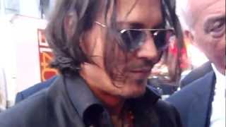 Johnny Depp Signing Autographs [upl. by Bethel]