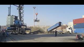 MV SMALAND AT GHAZAOUET PORT ALGERIA LOADING CLINKER [upl. by Rednirah]