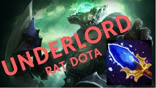 DOTA 2 UNDERLORD SCEPTER AND NAGA SIREN 65 MINUTE RAT GAME [upl. by Botzow]