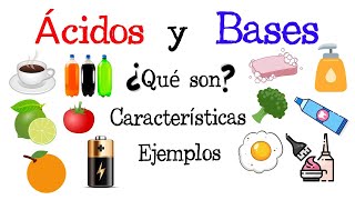 ⚠️Ácidos y Bases ¿Qué son Características y Ejemplos⚠️ Fácil y Rápido  QUÍMICA [upl. by Aicena619]