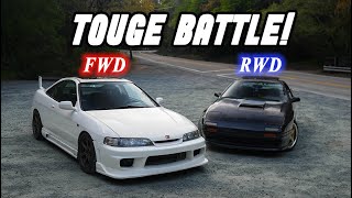 TOUGE BATTLE  Integra DC2 vs RX7 FC3S ROUND 1 [upl. by Ralleigh108]