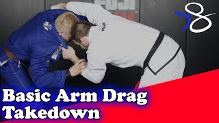 JIUJITSU TAKEDOWNS FOR BEGINNERS  ARM DRAG FOR BJJ  TRAVIS STEVENS [upl. by Iarahs]