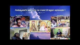 Kobayashisan Chi no Maid Dragon Episode 1 Live Reactions 小林さんちのメイドラゴン [upl. by Adnoral600]