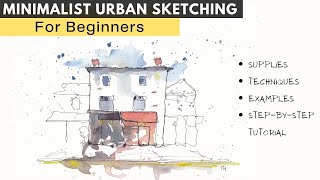 Minimalist Urban Sketching For Beginners  Step by Step [upl. by Burner]