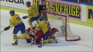 RUSSIA  SWEDEN 41 █ Oddset Hockey Games 2013 Россия Швеция Евротур [upl. by Alyled]